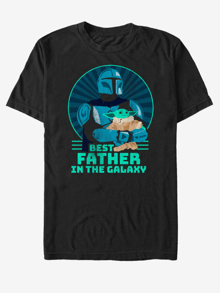 ZOOT.Fan Črna unisex majica ZOOT.Fan Star Wars Najboljši oče