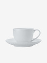 Maxwell & Williams Skodelica in krožnik za espresso Maxwell & Williams iz belega kostnega porcelana Cashmere 100ml