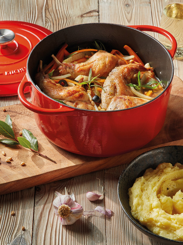 Küchenprofi Küchenprofi Provence rdeča ponev za cvrtje (28 cm)