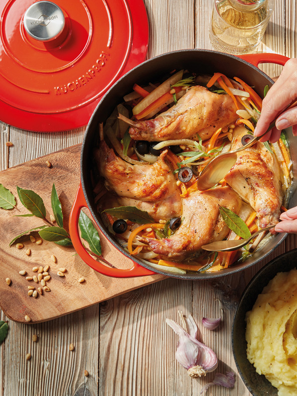 Küchenprofi Küchenprofi Provence rdeča ponev za cvrtje (28 cm)