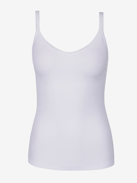Pieces Bela ženska majica Basic Tank Top Pieces Plain