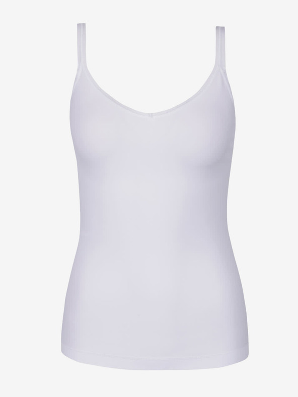 Pieces Bela ženska majica Basic Tank Top Pieces Plain