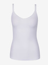 Pieces Bela ženska majica Basic Tank Top Pieces Plain