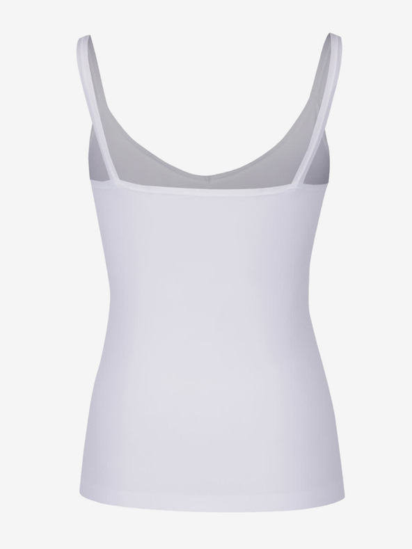 Pieces Bela ženska majica Basic Tank Top Pieces Plain