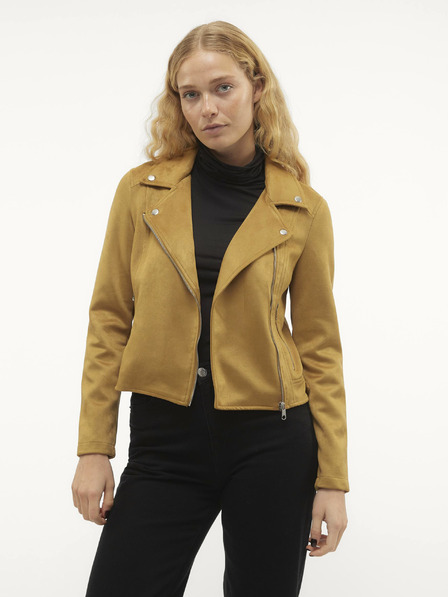 Vero Moda Ženska jakna iz semiša Vero Moda Jose iz gorčice