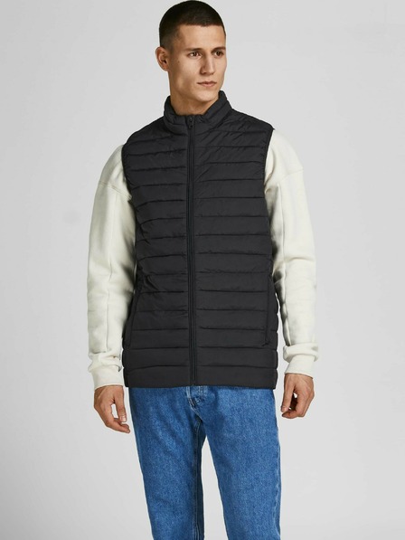 Jack & Jones Črn Jack & Jones Prešiti jopič Jack & Jones