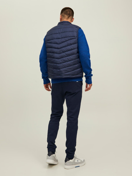 Jack & Jones Temno modra moška prešita jopica Jack & Jones Hero