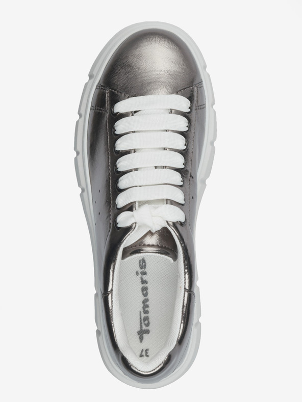 Tamaris Srebrne ženske superge s platformo Tamaris