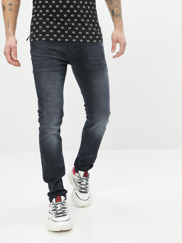 Jack & Jones Temno modre oprijete kavbojke Jack & Jones Liam