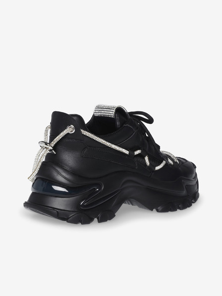 Steve Madden Črne ženske superge Steve Madden Miracles s platformo