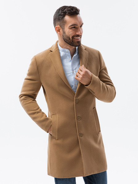 Ombre Clothing Bež Moški lahki plašč Ombre oblačila