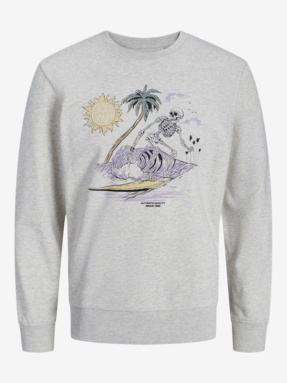Jack & Jones Svetlo siva moška jopa Jack & Jones Zion