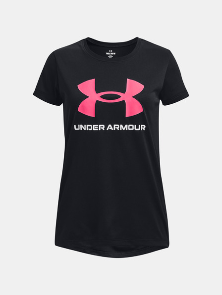 Under Armour Dekliška majica Under Armour Tech Solid Print Fill BL SSC-PNK