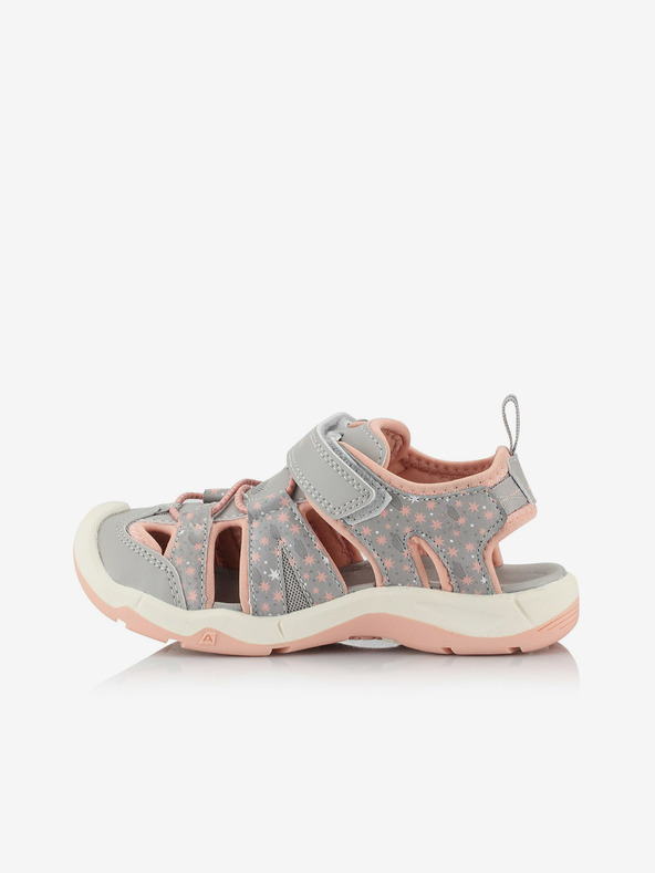 ALPINE PRO Sivi dekliški sandali za na prostem ALPINE PRO GROBO