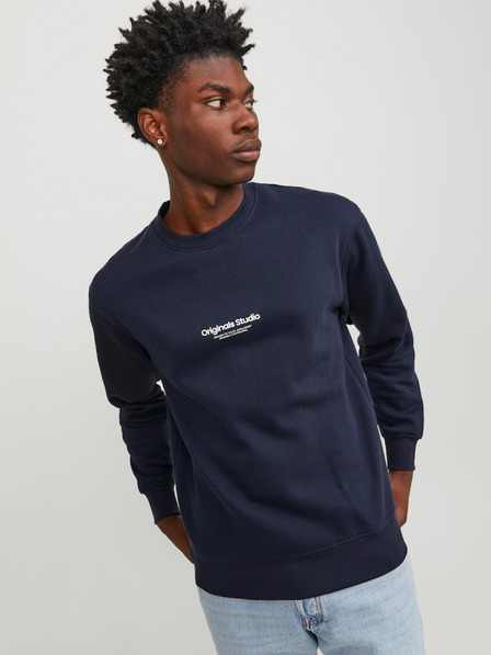 Jack & Jones Temno modra moška jopa s kapuco Jack & Jones Vesterbro