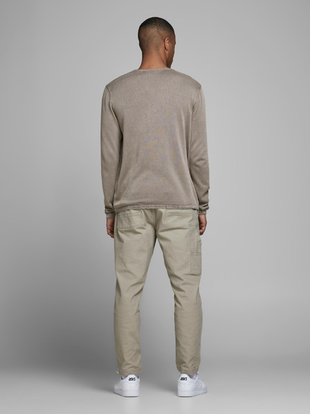 Jack & Jones Svetlo rjav moški pulover Jack & Jones Leo