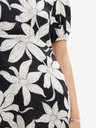 Desigual Desigual Nashville belo-črna ženska cvetlična obleka