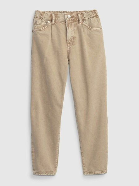 GAP Otroški bež jeans hlače barrel GAP