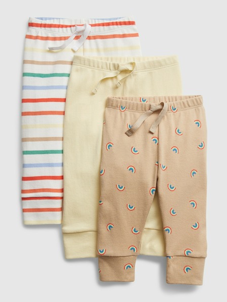 GAP Baby bombažne hlače, 3 kosi GAP