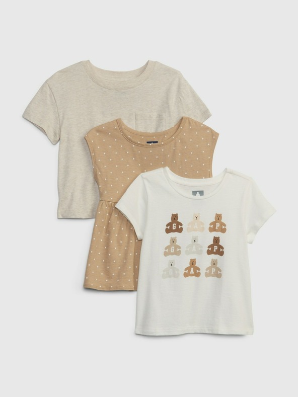 GAP Dojenčke majice Mix & Match, 3 kosi GAP