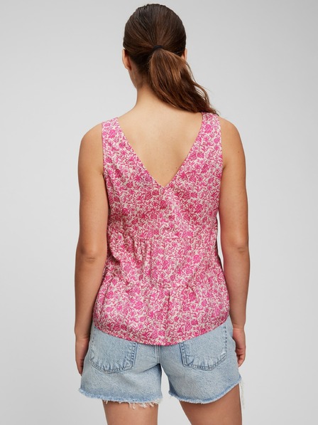 GAP Bombažna cvetlična crop top GAP