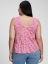 GAP Bombažna cvetlična crop top GAP
