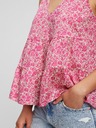 GAP Bombažna cvetlična crop top GAP