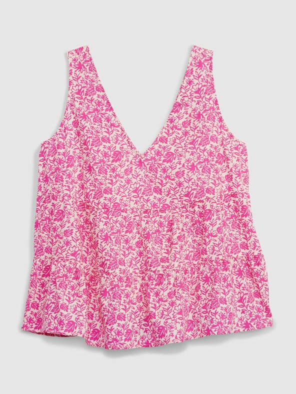 GAP Bombažna cvetlična crop top GAP