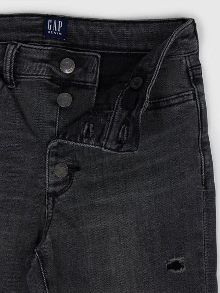 GAP Otroške jeggings kavbojke z gumbi GAP