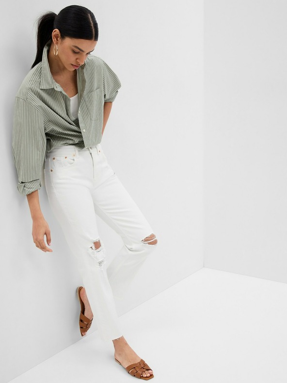 GAP Jeans hlače straight High Rise Cheeky GAP