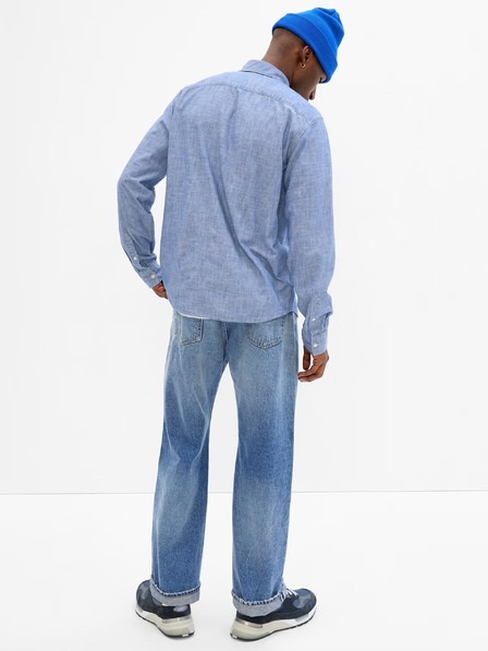 GAP Chambray srajca z dolgimi rokavi GAP