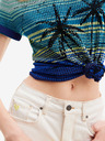 Desigual Modra Desigual Dubai ženska pletena majica
