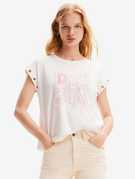 Desigual Kremna ženska majica Desigual Berlin