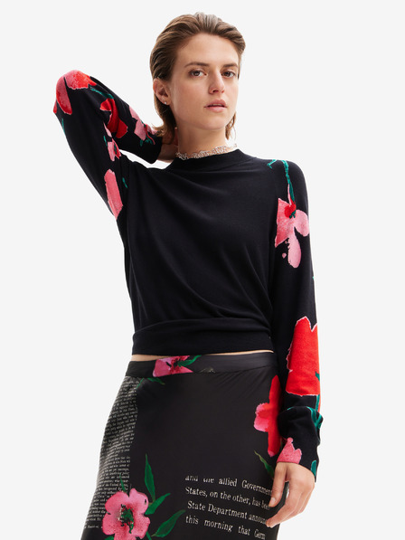 Desigual Črn ženski pulover Desigual Demis