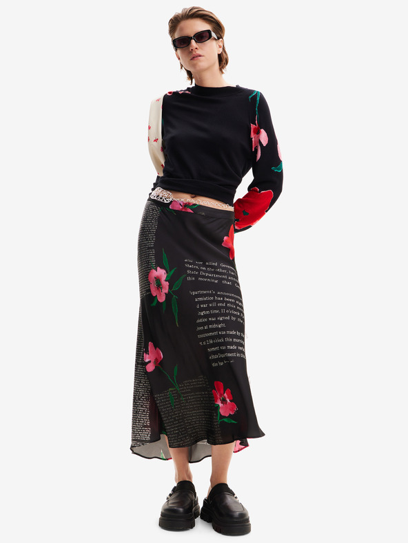 Desigual Črn ženski pulover Desigual Demis