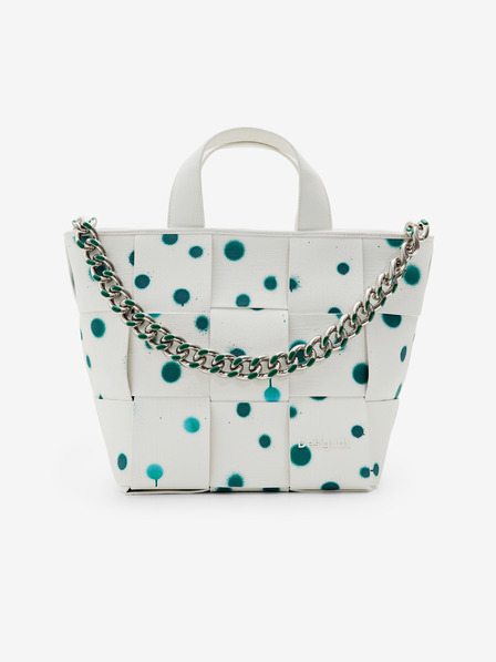 Desigual Bela ženska torbica Desigual New Splatter Valdivia z vzorcem
