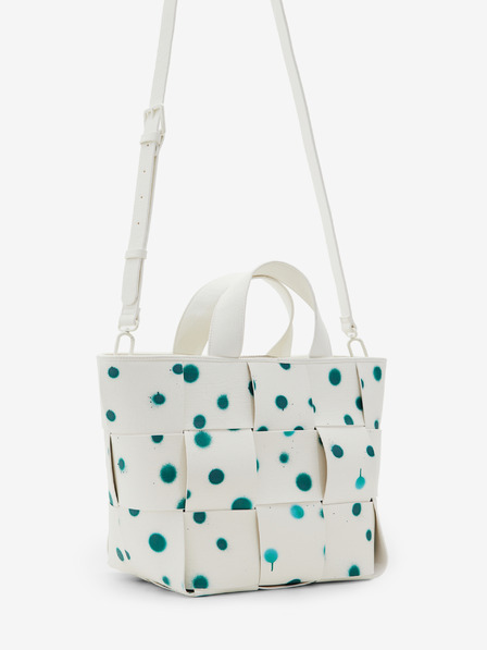 Desigual Bela ženska torbica Desigual New Splatter Valdivia z vzorcem