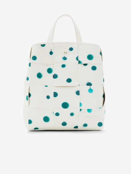 Desigual Zeleno-beli ženski nahrbtnik Desigual New Splatter Sumy Mini nahrbtnik