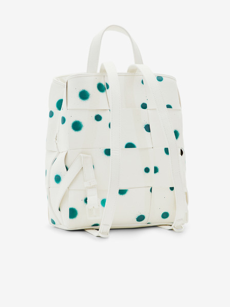Desigual Zeleno-beli ženski nahrbtnik Desigual New Splatter Sumy Mini nahrbtnik
