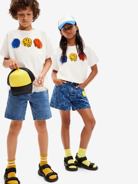 Desigual Bela otroška majica Desigual Asher