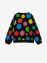 Desigual Črna Desigual Smile Colours Otroška majica z vzorcem