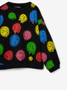 Desigual Črna Desigual Smile Colours Otroška majica z vzorcem