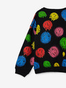 Desigual Črna Desigual Smile Colours Otroška majica z vzorcem