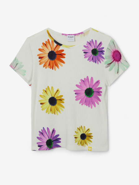 Desigual Bela dekliška cvetlična majica Desigual Danerys