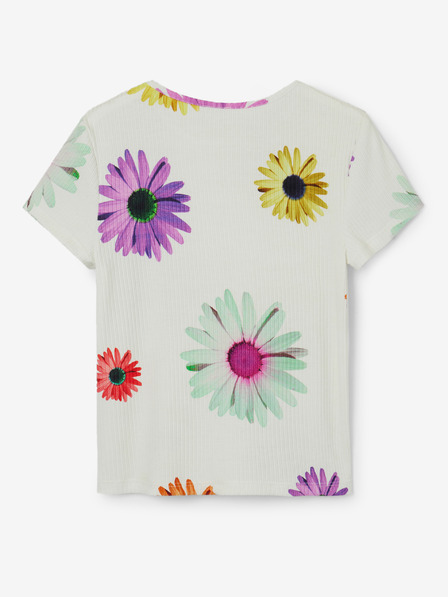 Desigual Bela dekliška cvetlična majica Desigual Danerys