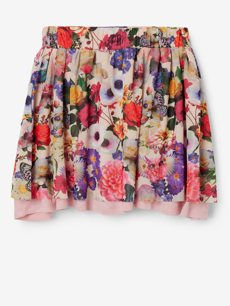 Desigual Desigual Bimba Roza in krem dekliška cvetlična krila