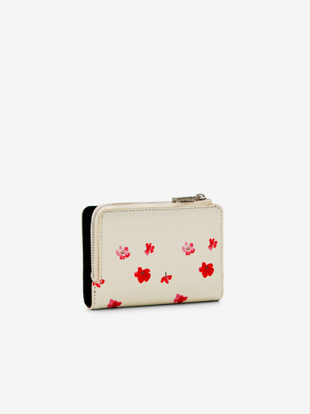 Desigual Kremasta ženska cvetlična denarnica Desigual Circa Emma Mini denarnica