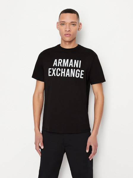 Armani Exchange Črna moška majica Armani Exchange