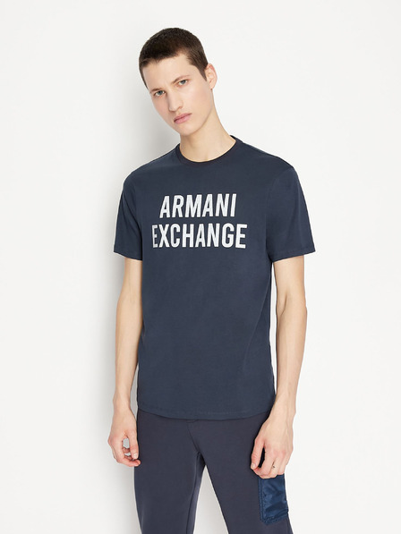 Armani Exchange Temno modra moška majica Armani Exchange