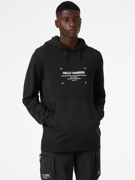 Helly Hansen Črna moška jopa s kapuco HELLY HANSEN